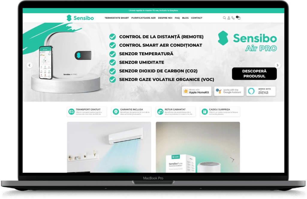 webgy sensibo Creare Magazin Online